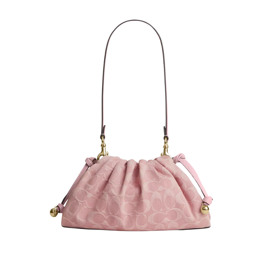Faye Shoulder Bag In Signature Denim