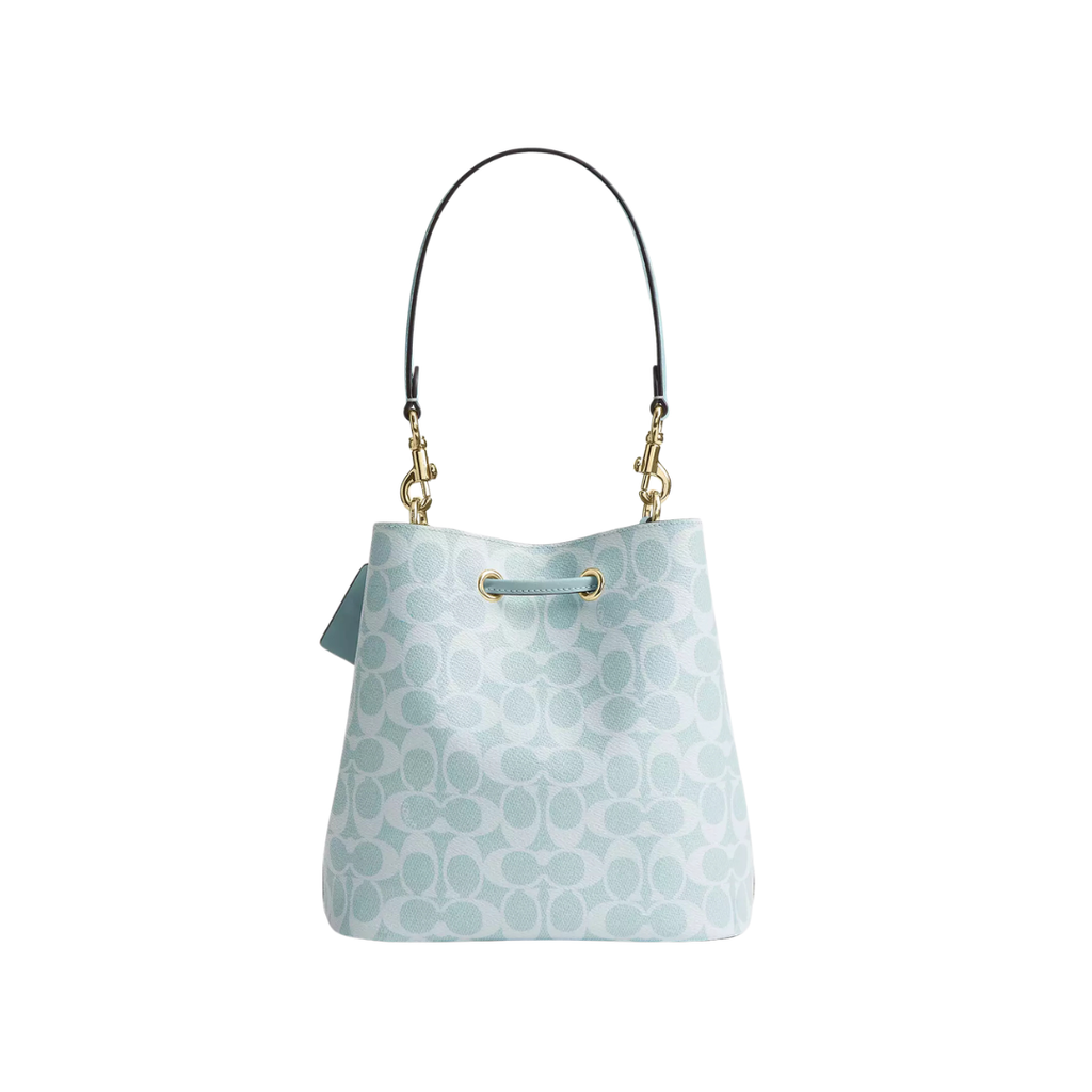 Rowan Bucket Bag In Signature Canvas Blue